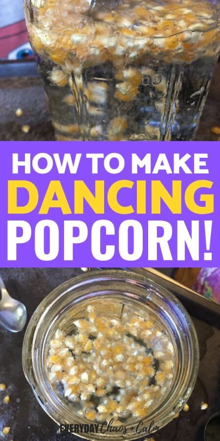 How To Make Dancing Popcorn A Science Activity Science Experiments