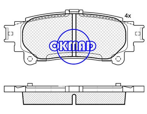 Lexus Rx350 Rx450h Toyota Highlander Sienna Brake Pad Set Fmsi 8500