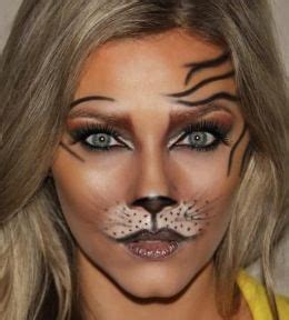 Tiger Make Up Karneval Schminken Fasching Schminken