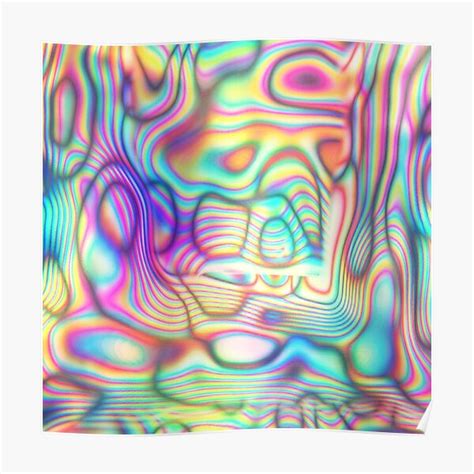 Holo Holographic Poster For Sale By Azeezas Redbubble