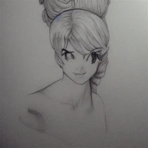 Sexy Princess Peaches Pencil Sketch Arthub Ai