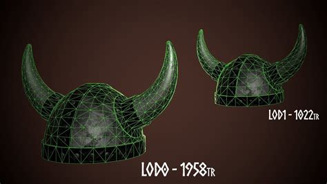 Collection Of Viking Helmets Vr Ar Low Poly Cgtrader