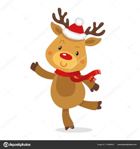 Santa S Reindeer Rudolph Vector Illustrations Of Reindeer Rudolf