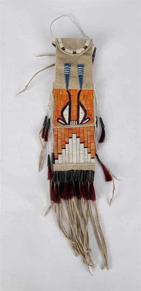 Native American Indian Quilled Strike A Light Plains Indians Native