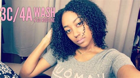 Wash N Go Routine 3c 4a Hair Briana Tahari Youtube