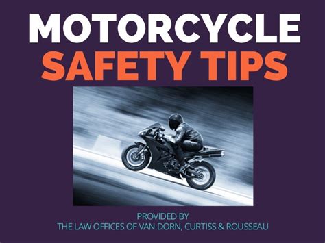 Motorcycle safety tips