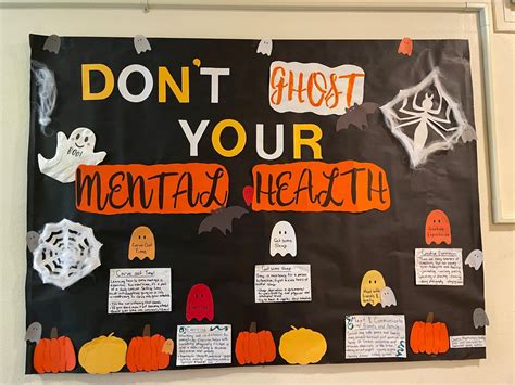 Dont Ghost Your Mental Health RA Board Health Bulletin Boards