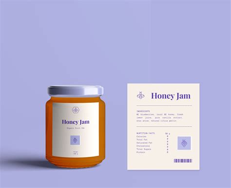 Minimalist Honey Design, Editable Canva Label, Wildflower Honey Preserve, Jam Canning Labels ...