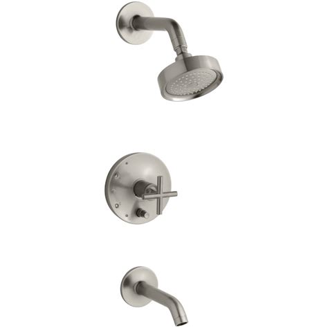 Kohler Purist Vibrant Brushed Nickel 1 Handle Faucet Valve Not Included In The Shower Faucets