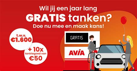 Maak Kans Op Een Jaar Lang Gratis Tanken Avia