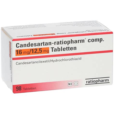 Candesartan Ratiopharm Comp Mg Mg St Mit Dem E Rezept