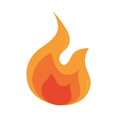 Fire Flame Burning Hot Glow Flat Design Icon Vector Art At Vecteezy