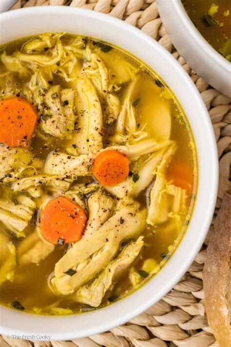 Simple Chicken Soup Recipe The Fresh Cooky