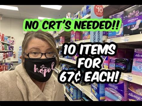 CVS DEALS NO CRT S GRAB 10 ITEMS FOR 67 EACH YouTube