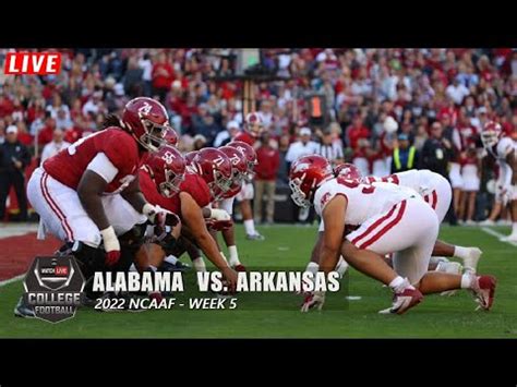 Alabama Vs Arkansas WEEK 5 Full Game Arkansas Razorbacks Vs Alabama