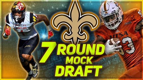 New Orleans Saints 2018 Mock Draft Surprising 1st Round Pick Drew Brees Successor Youtube