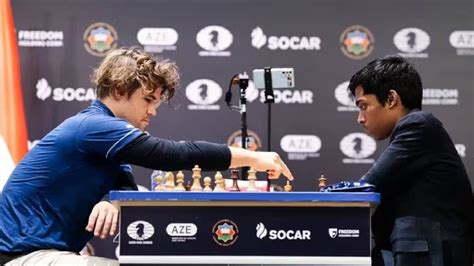 Pragnananda vs Magnus Carlsen: Exciting Tie-Breaker in Chess World Cup ...