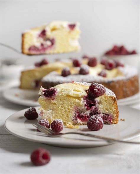 Himbeerkuchen Mit Quark Klecksen Backen Mit Saisonalen Zutaten