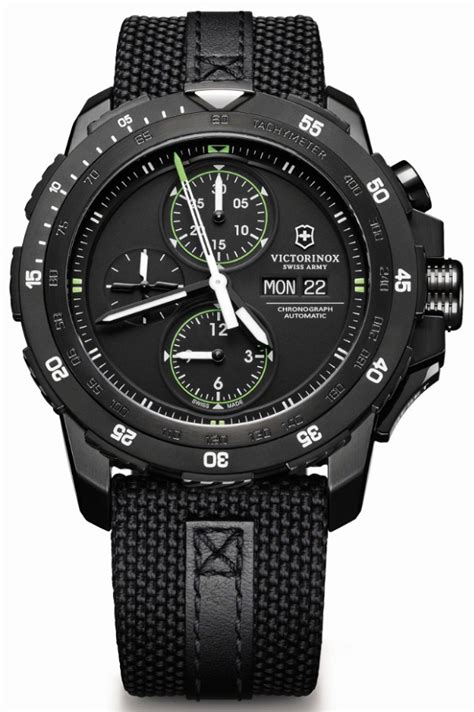 Victorinox Swiss Army Alpnach Black Ice Chronograph Watch | aBlogtoWatch