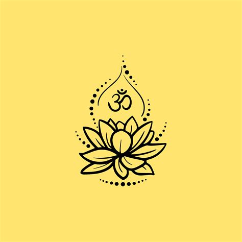 Lotus Flower Wall Decal Om Symbol Sticker Flower Wall Decals Wall