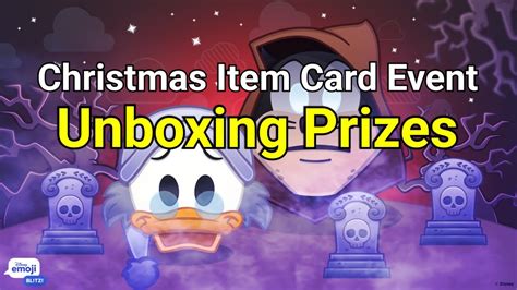 Christmas Item Card Event Prizes 122023 Disney Emoji Blitz Youtube