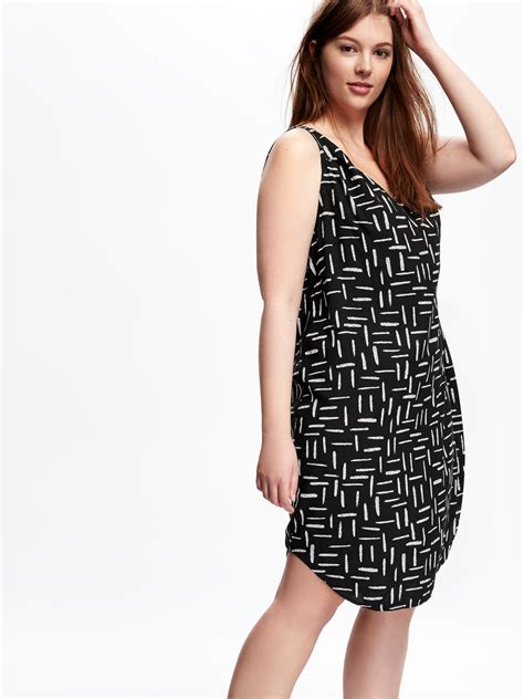 Printed Plus Size Shift Dress Old Navy