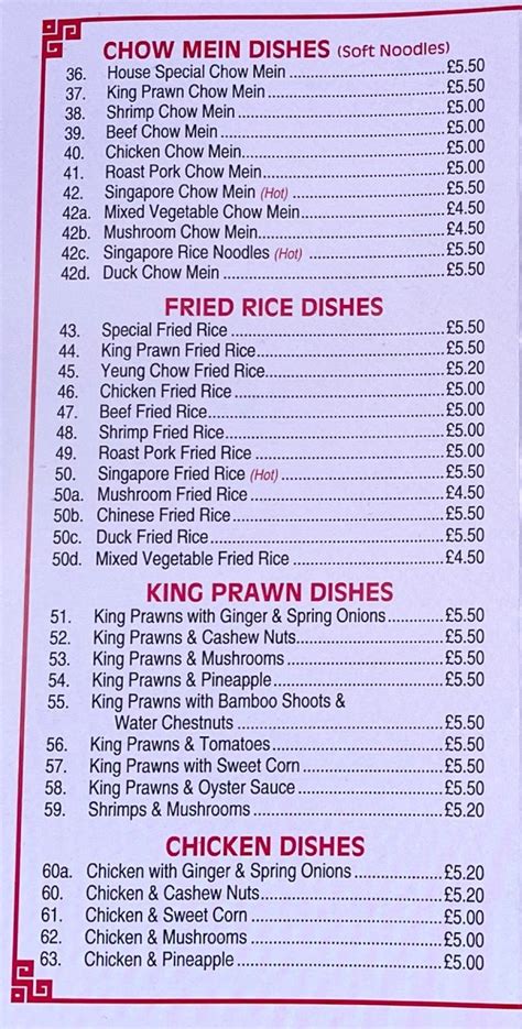Lucky Dragon Chinese Takeaway Menyoo Find And Share Menus
