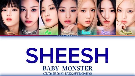 Baby Monster Sheesh Ccl Color Coded Lyrics Han Rom Eng By