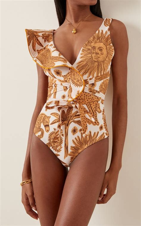 High Noon Printed One Piece Swimsuit By Johanna Ortiz Moda Operandi