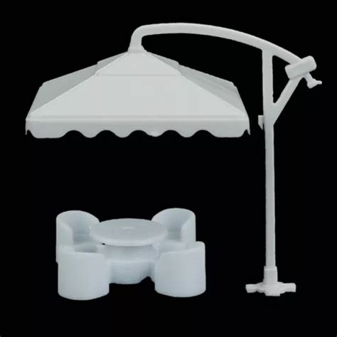 MISE EN SCÈNE miniature parasol modèle de chemin de fer et accessoires