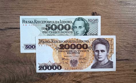 Banknoty PRL 20000 i 5000 zł Częstochowa Błeszno OLX pl