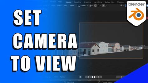 How To Set Camera To Current View In Blender D Micro Tip Youtube