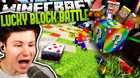 Izzi Beklaut Mich Minecraft Lucky Block Battle Dner Youtube