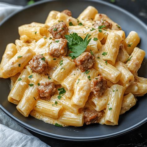 Creamy Sausage Rigatoni Quicker Bites