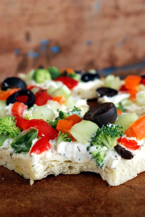 Veggie Pizza Appetizer The Merrythought