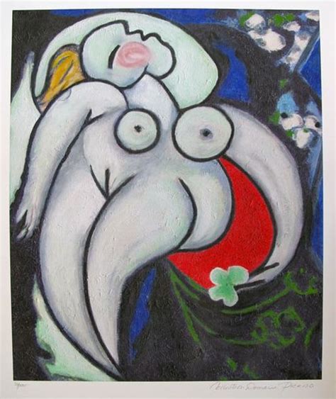 Pablo Picasso Estate Signed Giclee Reclining Nude Pablo Picasso