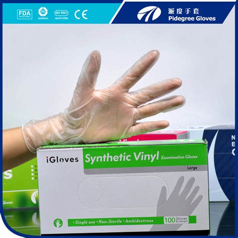 Food Grade Disposable Vinyl Exam Gloves For Food Industry China