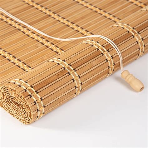 Tenda A Rullo In Bamboo Naturale Tapparella Avvolgibile Bamb Cortina