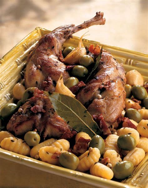 Lapin Aux Olives Et Aux Gnocchis Lapin Aux Olives Cuisine Et Vin