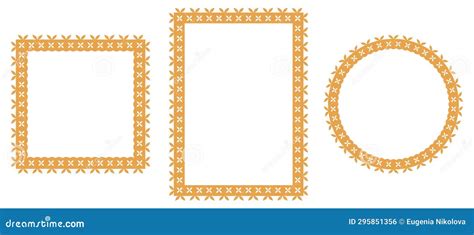 Papel Picado Frames Traditional Mexican Style Cut Out Templates For