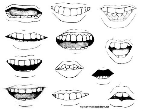 How To Draw Caricatures Noses More Difficult Mouths For Mix And Match