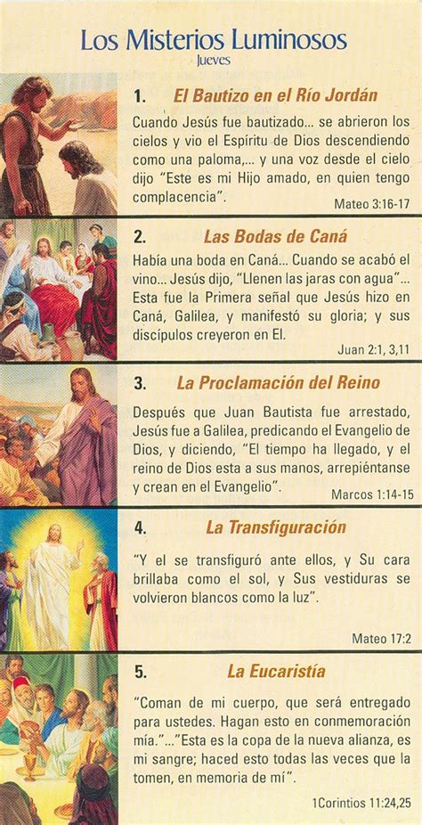 Los Misterios Del Santo Rosario Conozcamos Los Misterios Del Santo