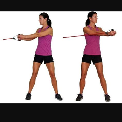 Resistance Band Torso Twists Right Exercise How To Workout Trainer