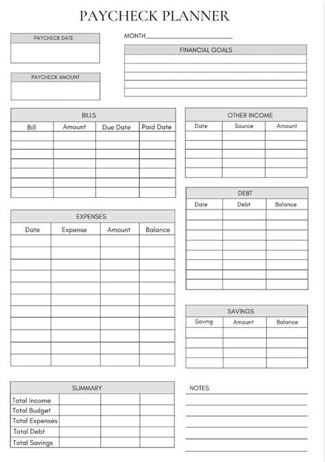 Expense Tracker Printables 20 Free Options Printabulls Artofit