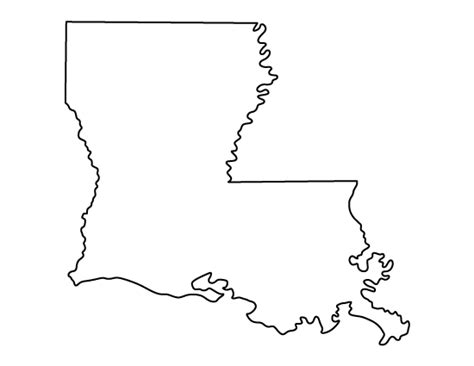 Printable Louisiana Map Outline Literacy Ontario Central South