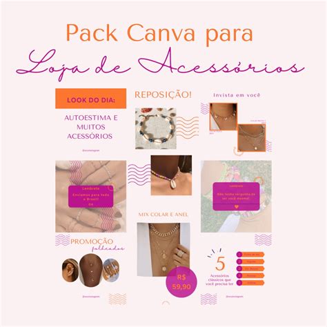 Pack Canva Para Loja De Acess Rios K Theryne Bruna Alves Da Silva