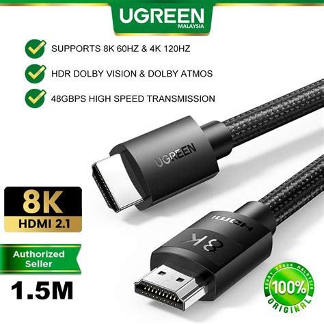 Ugreen Hdmi To Hdmi Cable K Hz K Hz Gbps Hdr Dolby Vision