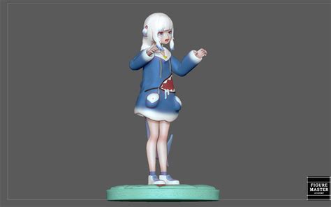 Artstation Gawr Gura Statue Cute Girl Anime Character 3d Print Model