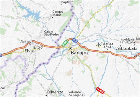 MICHELIN Badajoz map - ViaMichelin