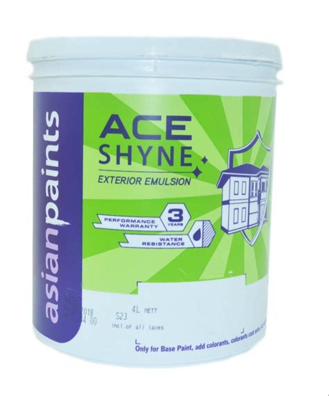 Asian Paint Ace Shyne Exterior Emulsion Ltr At Rs Bucket In